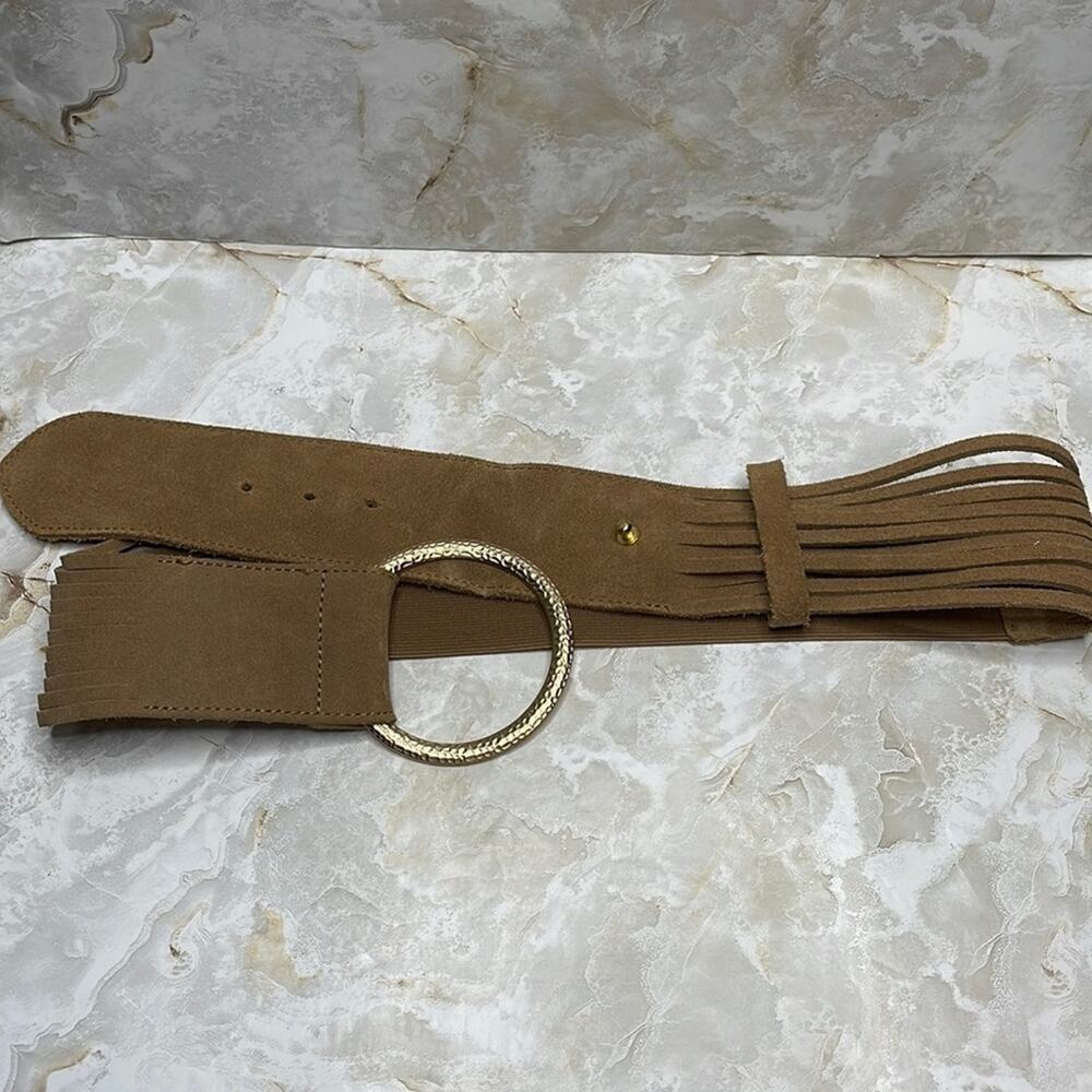 Chico’s wide bohemian suede leather belt